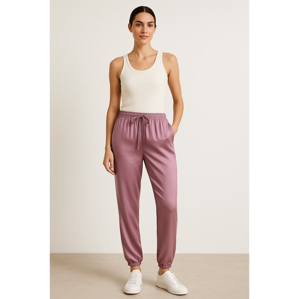 Cloth & Stone ECOVERO Jogger Pants Lavender Purple Women’s Small Soft